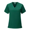 Lavagem à mão de roupas masculinas e femininas secagem rápida manga curta roupas cirúrgicas enfermeiro de odontologia roupas de trabalho para médicos hospital de animais de estimação blusa de trabalho