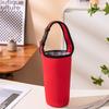 Capa para Copo Térmico Cor Pura Simples Bolsa com Alça Design de Fivela Anti-Queimadura Tampa Isolante Copo de Chá de Vidro Multicor Capa Protetora