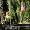 Pequena Garrafa de Vidro Vaso de Flores Secas Pingente Mini Desejos Tampa de Alumínio Tubo de Ensaio DIY Pintura com Areia Decoração Criativa de Parede Ornamento