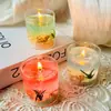 Vela Aromática de Gelatina Cristal do Oceano Lembrança Velas de Aniversário Decoração Vela de Gelatina Transparente Sem Fumaça Forma Transparente Vela de Gelatina Transparente Feita à Mão