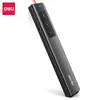 Pluma Puntero Láser Deli 2808S para Presentación con Proyector Ppt Pasador de Página Lápiz Láser Dropshipping