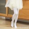 Calcetines de baile de nuevo estilo para niños, 90D, para primavera y otoño, de terciopelo blanco, pantimedias para niñas.