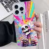 Funda para Teléfono Móvil Punk Europea y Americana Calavera Corazón Pluma Gasa Concha Manzana 18Promax Iphoneair Funda Protectora Divertida