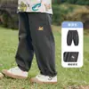 Pantalones Largos de Bebé Ropa Infantil Panda Kaka Pantalones de Seda Anti-Mosquitos de Agujero Único para Niños Ropa de Verano para Niños Pantalones Casuales para Niñas
