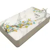 Tapete de Mesa Transparente Dopamine Vidrio Suave de PVC Impermeable, Resistente al Aceite, Anti-quemaduras, Mantel sin Lavado Dibujos Animados Mesa de Café Mesa de Comedor Tapete