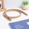 Cinturón Fino para Mujer, Sencillo y Elegante, Cinturón Decorativo de Cuero Versátil para Combinar con Vestidos, Trajes y Jeans, con un Toque de Lujo