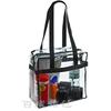 Bolsa Tote Transparente con Cremallera de PVC Bolso de Hombro Bolsa de Compras de PVC Bolsa de Playa de PVC