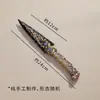 Cuchillo de Piedra Cruda Natural Adornos Obsidiana Ojo de Tigre Piedra Gema Pulida Modelo de Cuchillo sin Filo Atrezzo Fabricante Mayorista