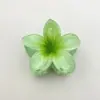 Presilha de Cabelo Colorida de Frangipani Europeia e Americana Transfronteiriça com Toque de Luxo, Acessório de Cabelo Exquisito de Pétalas de Flor, Presilha de Cabelo, Presilha Jacaré para Mulheres