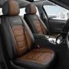 Cojín para Asiento de Coche, Cobertura Completa para Cinco Asientos, Universal para Todas las Estaciones, Funda de Asiento Lavable de Cuero en Stock para Asientos Individuales o Dobles