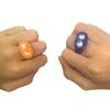 Juguete de Halloween Anillo Pequeño Plástico Colorido Ojos Móviles Anillo Pequeño Anillo Infantil Anillo de Ojos Móviles