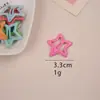 Presilha de Cabelo Estrela Dopamina Y2K Presilha de Cabelo Estrela de Cinco Pontas Fofa para Meninas Presilha de Cabelo Cor Doce Ins Presilha BB Presilha para Franja