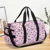 Bolsa de Viaje Portátil Simple para Deportes Fitness Gran Capacidad Bolso de Hombro Cruzado Tela Oxford Estampado de Dibujos Animados Bolsa de Viaje