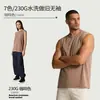 Amazon 230g Algodón Puro Lavado Vintage Cuello Redondo Sin Mangas Camiseta para Hombre Estilo Americano Marca de Moda Chaleco
