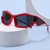 Gafas de Sol Futuristas Estilo Novio 2023 Moda Y2K Street Shoot Hip Hop Alienígena Gafas para Mujer