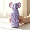 Atacado Transfronteiriço Novo Modelo 480ml Criativo Fofo Desenho Animado Animal Copo Térmico de Alto Valor Garrafa de Água de Aço Inoxidável com Canudo