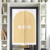 Cortina cubrepared dormitorio pasillo cortina divisoria baño inodoro hogar sin perforaciones mitad tela mitad cortina cortina de puerta