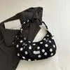 Bolsa de Poá com Laço Feminina 2026 Verão Nova Moda Doce de Axila Bolsa de Ombro Único Bolsa Transversal Bolsa de Mão Bolsa de Trabalho