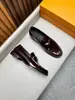 Sapatos Mocassins de Couro Genuíno com Fivela de Metal de Luxo Leve Europeus e Americanos Masculinos Slip-on Marca L Tendência Couro de Vaca Sapatos Únicos Transfronteiriços Tamanho Grande Sapatos Masculinos