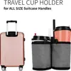 Bolsa de Almacenamiento para Reposabrazos de Maleta Transfronteriza Bolsa para Guardar Vasos de Agua y Bebidas Portavasos de Viaje Adecuado para Todos los Asideros de Maleta