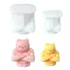 Vela Aromática Popular de Urso Musculoso de Anime Molde para Fazer Gesso Decoração de Casa Molde de Silicone Artesanal