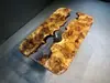 # Mesa de Rio em Resina Epóxi Madeira Maciça Placa Grande Mesa de Chá Mesa de Chá Oceânica Mesa de Jantar Mesa de Café Placa Inteira Mesa de Escritório Chá