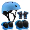 Suministro Listo de Juego de Equipo Protector de Casco Multicolor, Bicicleta Patines Patineta, Equipo Protector Infantil Anticaídas de Seguridad Deportiva