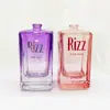 Botella de Perfume de Vidrio Transparente Transfronteriza 100ml Cuadrada con Tapa de Presión Spray Recargable Botella Vacía de Fondo Grueso de Gama Alta en Stock