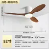 Luminária ventilador de teto nórdico minimalista transfronteiriça, padrão EUA/UE, para sala de jantar e sala de estar, luminária ventilador silenciosa de frequência variável