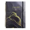Planejador Semanal Inglês A5 Espiral Transfronteiriço 2026.7-2027.6 Caderno Personalizado para Agenda de Meio do Ano