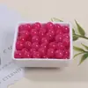 Contas Redondas de Cristal de Vidro Imitando Jade Feitas à Mão para Pulseira DIY Colar Grampo de Cabelo Material de Jade Contas Soltas Acessórios para Miçangas Atacado