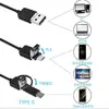 Endoscópio de ponta de tubo para celular Android HD 5,5 mm 1 m -15 m três em um Endoscópio industrial HD