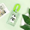 Lindo Cachorro Plástico Duro Estuche para Tarjetas Transparente Estuche para Tarjetas de Estudiante Cubierta Deslizante en Relieve Bolsa Transparente para Tarjetas Inductibles