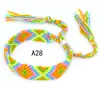 Popular en Europa y América: Pulseras Tejidas Arcoíris Hechas a Mano en Estilo Étnico Nepalí, Venta al por Mayor de Joyería