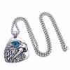 Novo Pingente Retrô de Aço Titânio Marca Lightning Eagle para Homens Colar Hip-Hop Olho de Águia Personalizado Atacado de Joias de Comércio Exterior