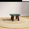Taburete Pequeño de Madera Maciza con Cojín Suave, Taburete Bajo para Uso en Casa, Taburete de Moda, Taburete para Niños, Taburete de Cuatro Patas para Adultos, Taburete para Cambiar Zapatos