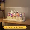 Soporte de Exhibición para Figuras Almacenamiento Acrílico Transparente a Prueba de Polvo Pieza de Exhibición para Figuras Bloque de Construcción Vitrina de Escritorio Caja de Exhibición Tamaño Grande