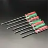 Chave de fenda de cristal com listras coloridas com chave de fenda Phillips magnética chave de fenda ferramenta doméstica de desmontagem e manutenção chave de fenda