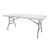 Mesa plegable para exteriores, Mesa de plástico, Mesa para mercado nocturno, Mesa portátil de camping, Mesa rectangular plegable simple para uso en el hogar