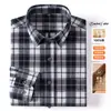 Camisa de franela a cuadros de alta gama, talla grande transfronteriza para hombre, casual, manga larga, abrigo para primavera y otoño de Amazon, camisa para hombre