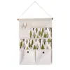 Bolsa de armazenamento de tecido estilo nórdico para casa, porta traseira, parede, armazenamento, bolsa pendurada, controle remoto, diversos, acabamento 0625