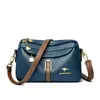 Bolso bandolera simple de moda para mujer, nuevo, versátil, textura de cuero suave, lujo ligero, casual, bandolera única, simple