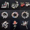 Moda venda quente alta qualidade anel broche borboleta coreano cravejado de diamantes joia para roupa pino casamento corsage colorido atacado