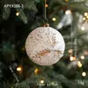 Nuevo Colgante de Bola de Navidad de Plástico Color Platino Adorno Retro Mate de Lujo Ligero Copo de Nieve Decoración de Árbol de Navidad