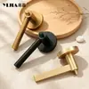 Cerradura de puerta mecánica anti-retroceso de estilo francés de lujo ligero moderno para dormitorio, manija de puerta silenciosa simple para habitación de niños y habitación de ancianos en interiores