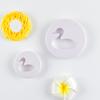 Repostería DIY para Principiantes en Casa, Set de Herramientas de Plástico de una Pieza para Decoración Realista de Pasteles, Molde para Galletas de Cisne