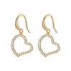 Aretes Casuales Nicho Elegantes de Alta Gama Aguja de Plata S925 Zircón para Mujer Exquisitos Aretes de Perlas Clips para Orejas Sin Perforar