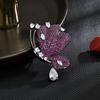 Nuevo Elegante Retro Mariposa Broche de Alta Gama Sentido del Diseño Circonita Incrustada Entrada Lujo Ramillete Traje Chaqueta Todo Fósforo Mujeres