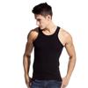 Camiseta Interior Negra de Algodón Puro Elástico para Hombre Estilo Americano para Verano