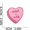 Parches Bordados para Decoración de Ropa, Parches de Sublimación, Parches Bordados por Computadora en Forma de Corazón, Llaveros de Dibujos Animados, Insignias